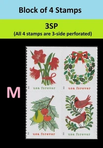 US 6033-6036 6036a Holiday Cheer F 3SP block 4 M MNH 2025 - Picture 1 of 1