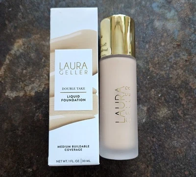 Laura Geller LIGHT 150 Double Take Liquid Foundation 1 oz Medium Coverage NIB! - Image 1 of 4