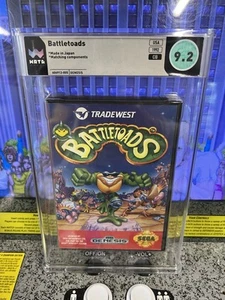 1992 Sega Genesis Battletoads Graded WATA 9.2 Matching CIB Early Print Clamshell - Picture 1 of 12