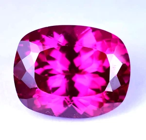 Natural Flawless Rose Red Ruby 27.90 Ct Cushion CERTIFIED Rare Loose Gemstone - Picture 1 of 6