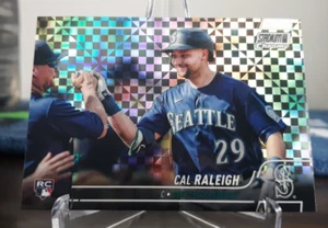 2022 Stadium Club Chrome Cal Raleigh RC Xfractor - Seattle Mariners - Picture 1 of 2