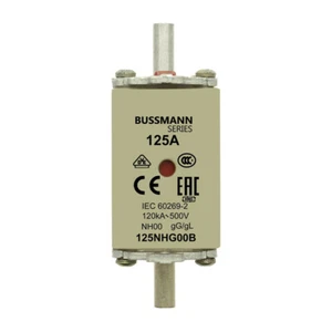 1 Stück für Busmann NH00 125NHG00B 125A 500V Sicherung kostenloser Versand - Bild 1 von 3