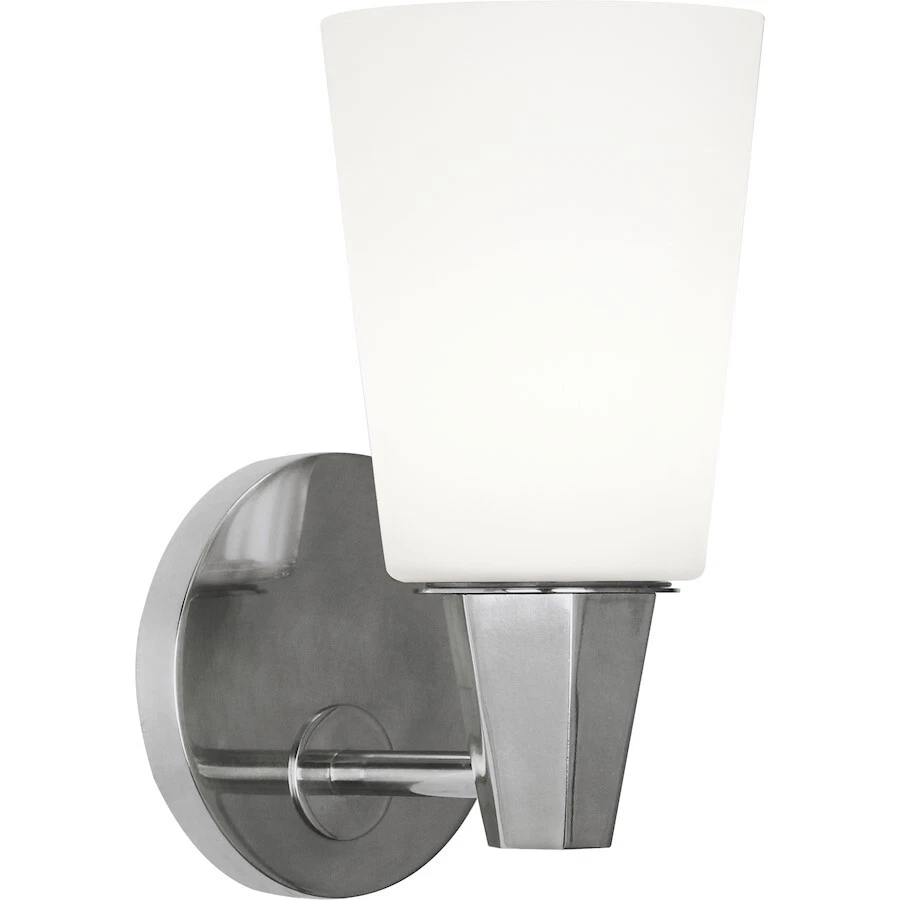 Aplique de pared Robert Abbey Wheatley 1 luz, cromo pulido/blanco - C254F Foto 1 de 1