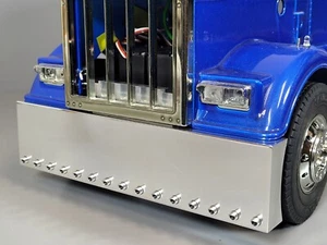 Barra paraurti anteriore in alluminio stile per Tamiya 1/14 King Grand Hauler Globeliner - Foto 1 di 16