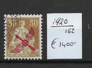SCHWEIZ @ 1920 Mi. 152 Luftpost - schön wertvoll @Swit.54 - Bild 1 von 1