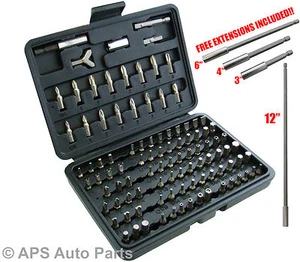 100pc Assorted Bit Holder Set Star Hex Allen Extension Adapters Long Magnetic - Picture 1 of 5