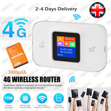 4G LTG WiFi Mobile Broadband Pocket Wireless Router LCD Screen Hotspots 3000mAh