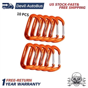 20Pcs Lightweight Heavy Duty D-Ring Carabiner 12KN Outdoor Hiking Camp Climb New - Picture 1 of 9