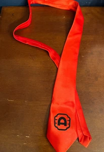 Alamo Drafthouse Promotional Theater Merchandise Rare Red Alamo Drafthouse Tie - Picture 1 of 9