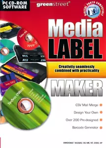 Media Label Maker CD DVD Video Etc - PC Labelling Software (New)   - Picture 1 of 2