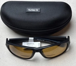 Hurley Dawn Patrol Bifocal Mens Sunglasses Matte Black/Teal Mirror 59-17-132 - Picture 1 of 4