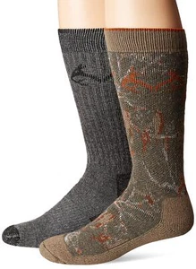 Men's Camo Wool Blend Socks Taupe Large - Picture 1 of 3