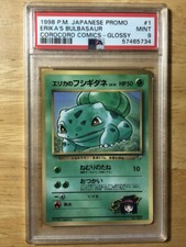 PSA 8 - Pokemon Card - Gym Challenge 39/132 - ERIKA'S BULBASAUR