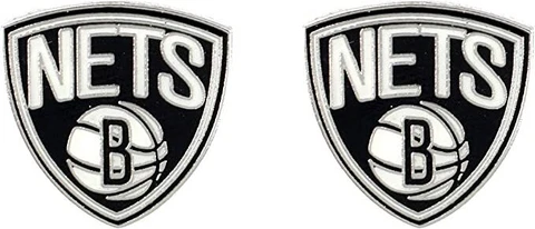 BROOKLYN NETS TEAM POST STUD EARRINGS Cover