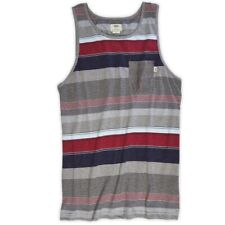 Vans Off The Wall Men's Point Loma Striped Pocket Tank Top Tee T-Shirt
