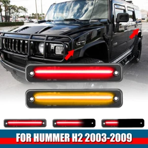For 2003-2009 Hummer H2 Front Rear Sequential LED Side Marker Lights Indicator - Picture 1 of 7