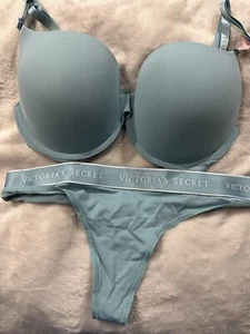 Victoria's Secret Perfect Shape 36B Rib Push-Up W/ Small Thong - Picture 1 of 3