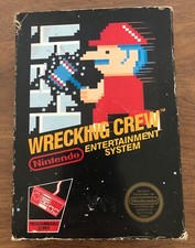 NES Wrecking Crew CIB Game Black Box Hang Tab Tested Working Cart Authentic