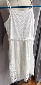 New Justice Girls White Ivory 10 Lace Dress - Picture 1 of 6