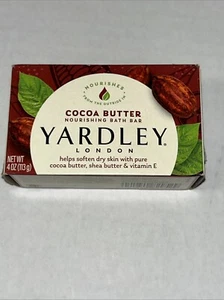 Yardley London Moisturizing Bath Soap One Bar Cocoa Butter & Vitamin E, 4.0 Oz. - Picture 1 of 5