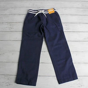 NWT Gymboree Boy's Casual Pants Size 5 Stretch Rib Elastic Waist Navy Blue - Picture 1 of 10