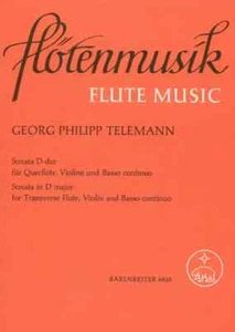 Sonata in D Major for Flute, Violin and B. C. by Telemann(BA6810) **Clearance** - Picture 1 of 1