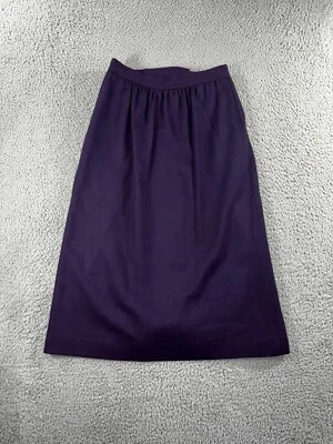 Falda de lana Evan Picone para mujer 6 plisada forrada frontal vintage Academia Foto 1 de 4