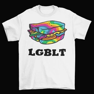 Gay Pride LGBT T-Shirt Unisex Cotton Funny Sandwich Transgender Lesbian New - Picture 1 of 4
