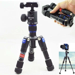  Desktop Micro Mini Portable Tripod Monopod Kit With Ball Head For DSLR Camera - Picture 1 of 12