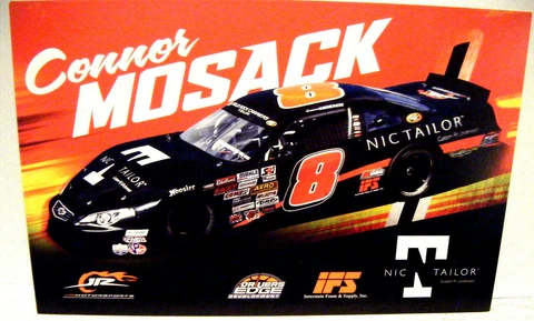 2020 CONNOR MOSACK J R MOTORSPORTS CHEVY ASPHALT LATE MODEL STOCK CAR POSTCARD Cover