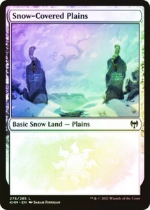 Snow-Covered Plains FOIL - 276/285 - Basic Snow Land Common - Kaldheim KHM MTG - Picture 1 of 1