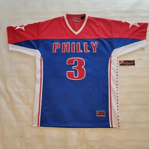 Philly 3 Vintage Basketball Jersey Denim Collection Men's 2XL By P Denim - Picture 1 of 11