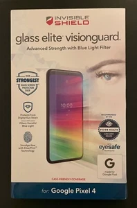 ZAGG Invisible Shield Glass Elite Visionguard screen protector - Google Pixel 4 - Photo 1 sur 1