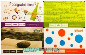4x CHAPTERS INDIGO COLES BOOK WINE CHAMPAGNE BOTTLE COLLECTIBLE GIFT CARD LOT - Picture 1 of 2