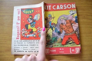 FUMETTO KIT CARSON SUPER WEST DARDO N. 4 ottobre 1954 100 PAGINE - Imagen 1 de 4