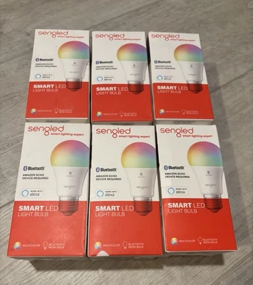 Sengled‎ ‎B11-N1E Smart Colored LED Light Bulb - Multicolor Bluetooth 6 Bulbs. - Image 1 of 2