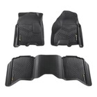 Dodge Ram 2500 3500 10-18 1500 09-23 Crew Cab All Weather Floor Mats TPE 3PCS