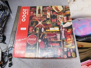 Vintage Springbock Coca-Cola Centennial 2000 Teile Puzzle Coke Is It - Bild 1 von 4
