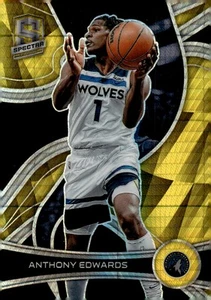 2021-22 Panini Spectra Variations Gold #5 Anthony Edwards /10 SSP - Bild 1 von 2
