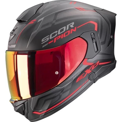 Scorpion - Motorrad Helm M - EXO-530 Air Slope - schwarz-rot matt - Bild 1 von 3