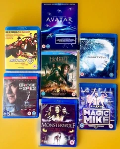 Blu Ray BUNDLE Action Sci-Fi Fantasy Films Adventure Horror HD SE Movies JOB LOT - Picture 1 of 8