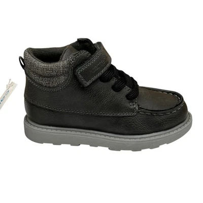 Carters Norman Niños Pequeños Informales Botín Talla 12 Gris Oscuro Otoño Invierno Zapatos Foto 1 de 4