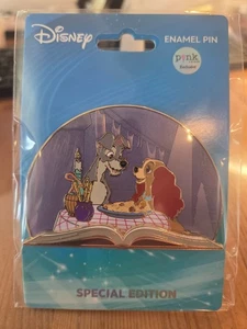 Disney Pin Pink A La Mode PALM Lady And The Tramp Bilderbuch Pin LE SE 300 - Bild 1 von 2
