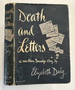 1950 DEATH AND LETTERS ELIZABETH DALY HC 1st DJ LAST HENRY GAMADGE MYSTERY FR/GD - Bild 1 von 24