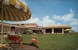 Postal de colección Kingston Oklahoma Lake Texoma State Park Lodge enviada por correo 1966 - Imagen 1 de 2