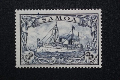 GERMANY COLONIES YACHT SERIES GERMAN SAMOA STAMP 3 MARK Mi Nr. 18 MH - Image 1 of 2