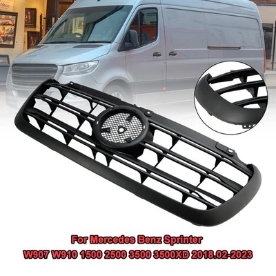 Front Bumper Grille Grill Fit Mercedes Sprinter 1500 2500 3500 W907 2019-22* - Image 1 of 4