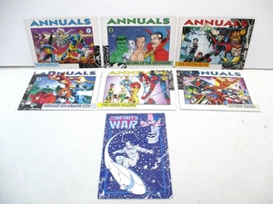 Carte lista di controllo annuali Marvel Comics 1992 #1-6 complete + Infinity War - Foto 1 di 9