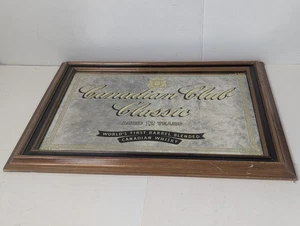 De colección Canadian Club Clásico Whisky Espejado Publicidad Pared Bar Hombre Cueva... - Imagen 1 de 9