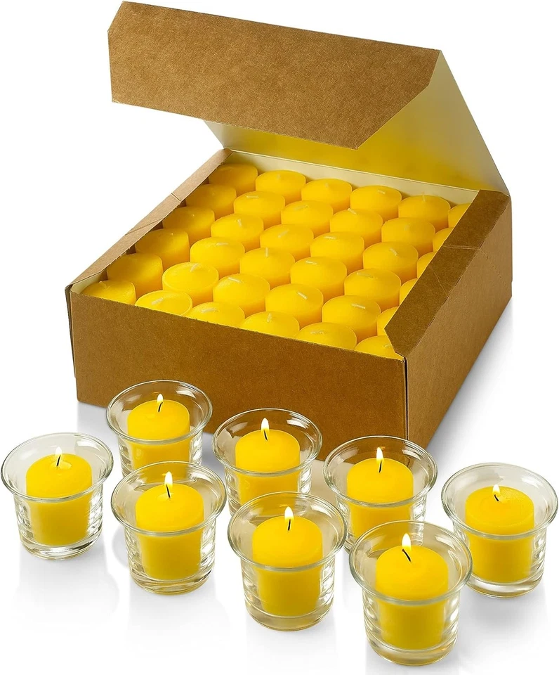 Set of 72 Votive Citronella Candles - Summer Scented Candles - for Indoor/Outdoo - Image 1 of 4